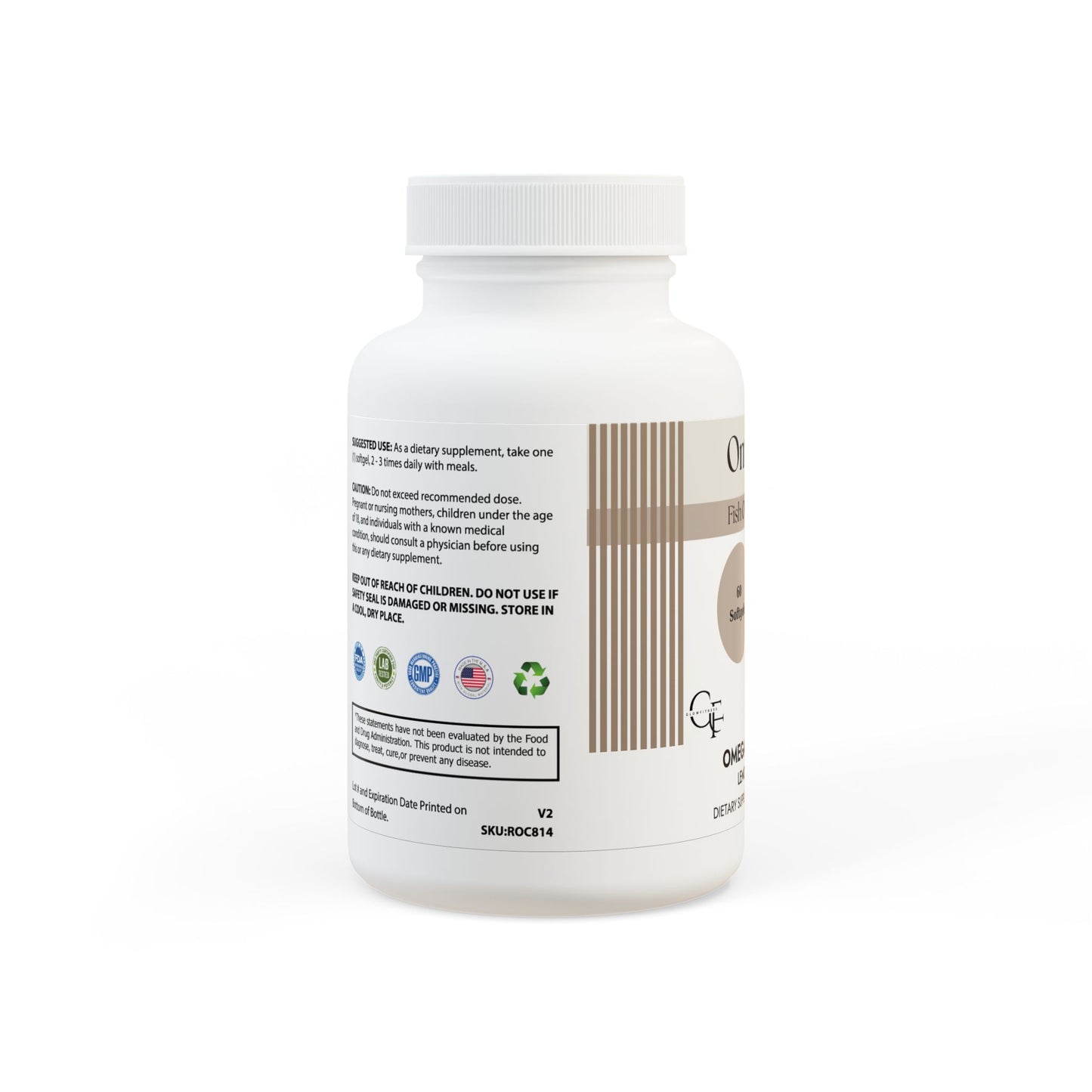 Omega 3 Fish Oil Supplement (60 Softgels)