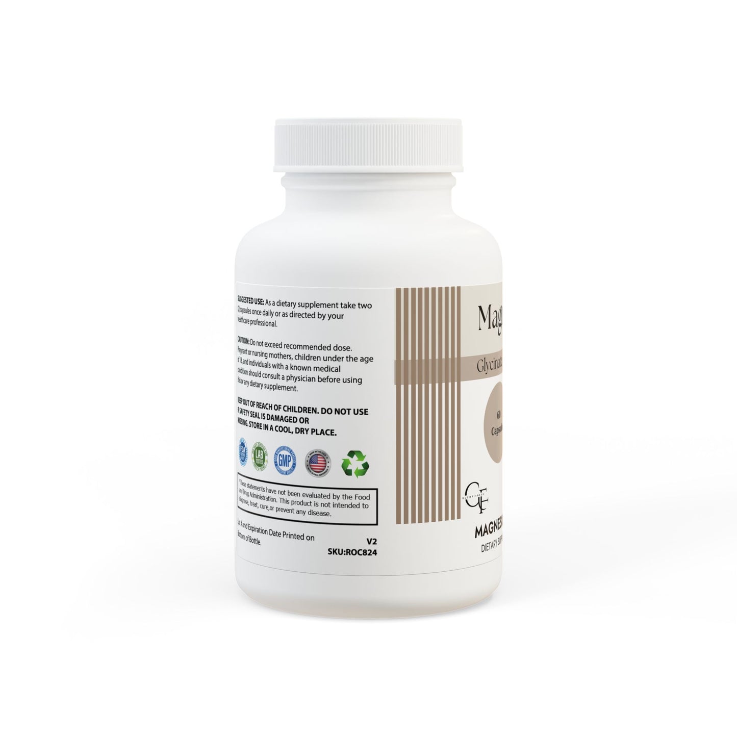 Magnesium Glycinate Supplement (60 Capsules)